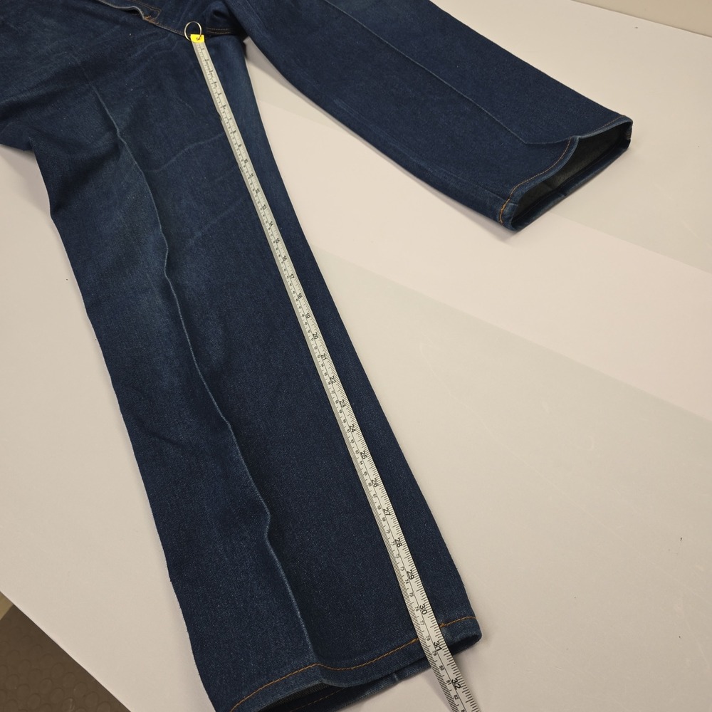 Vintage Braxton Stretch Jeans High Rise Dark Wash Embroidered Pocket‎ 34/20 - Picture 5 of 6